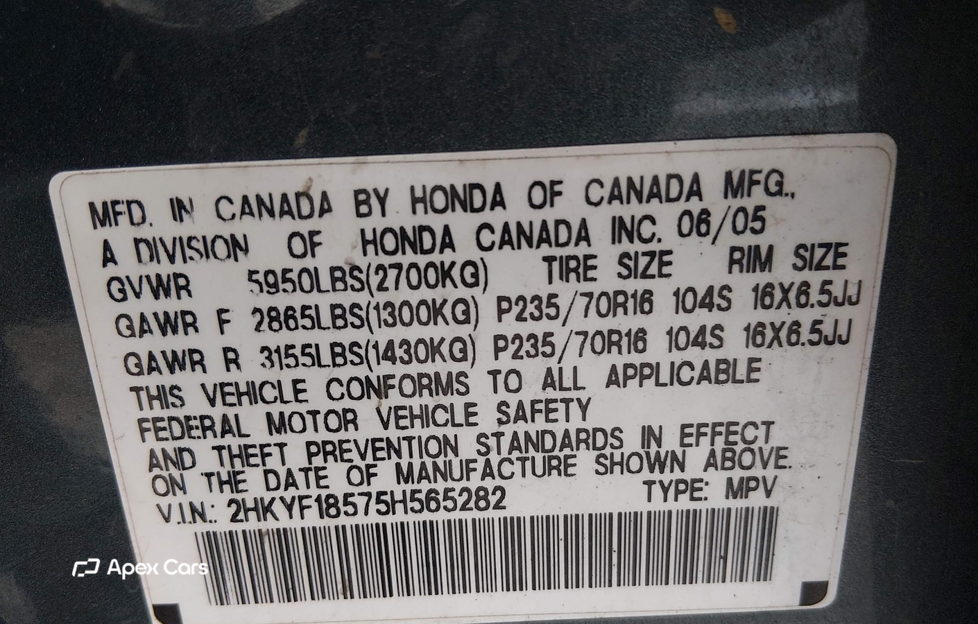 Honda Pilot 2005