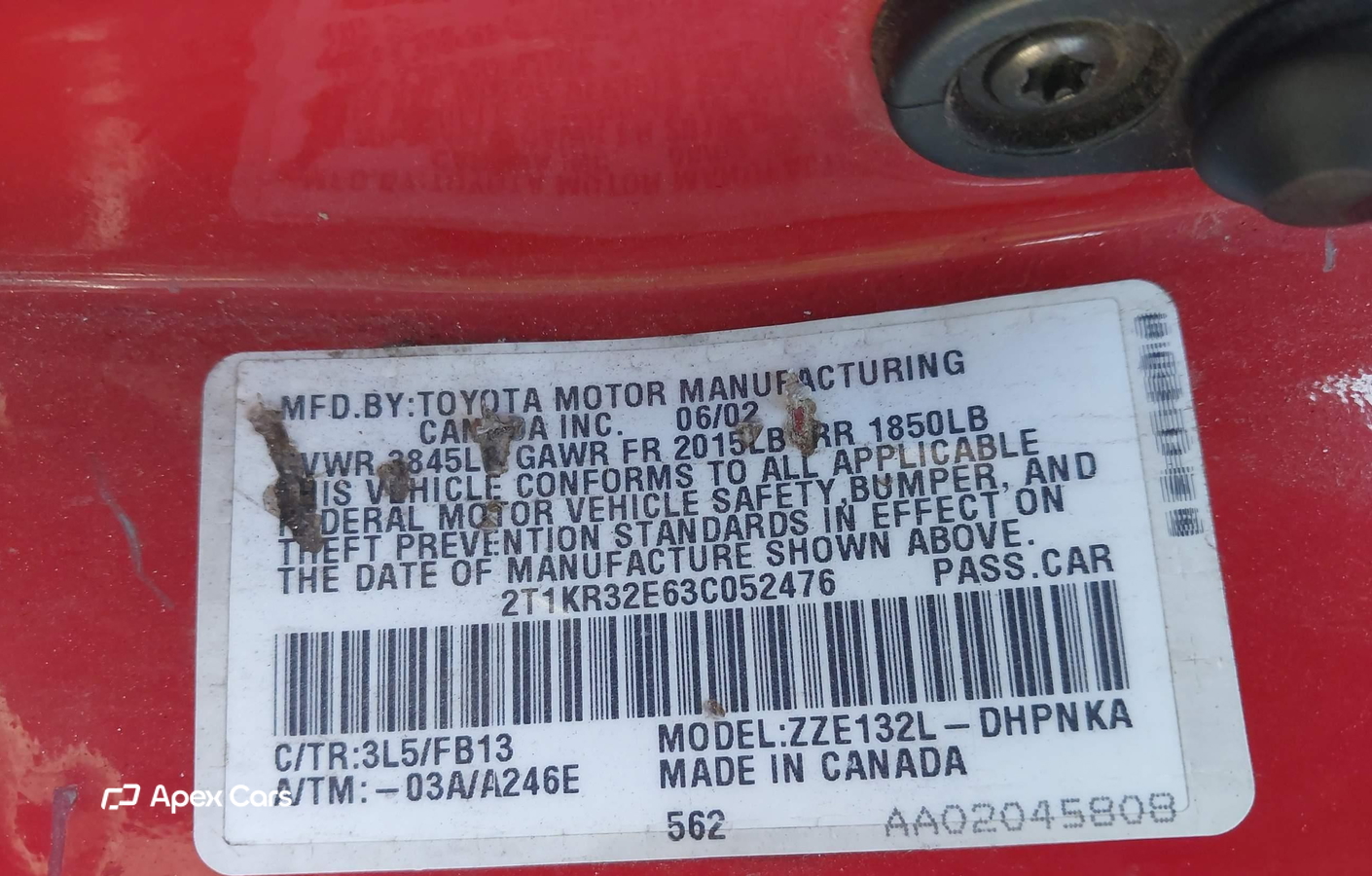 Toyota Matrix 2003