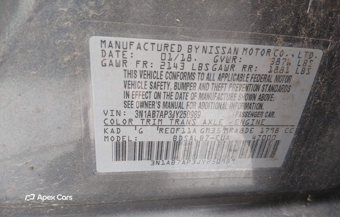 Nissan Sentra 2018
