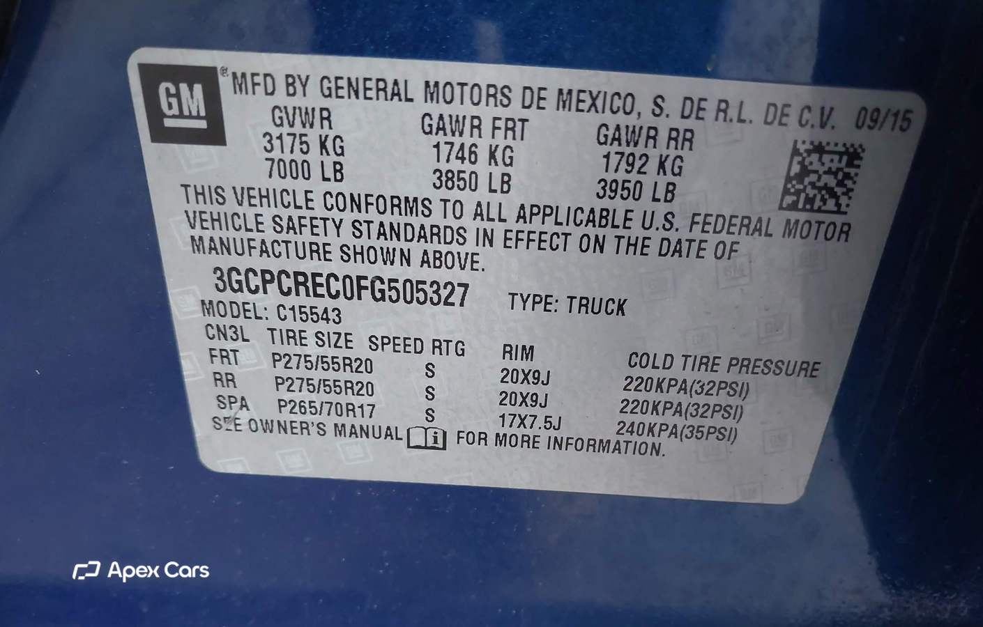 Chevrolet Silverado 2015