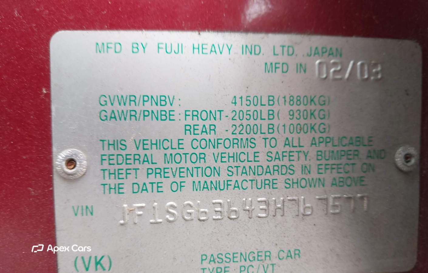 Subaru Forester 2003