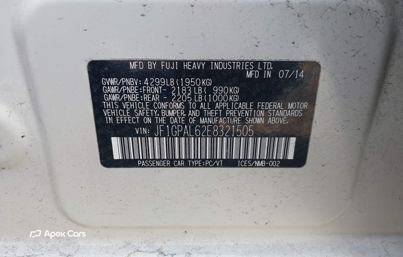 Subaru Impreza 2014