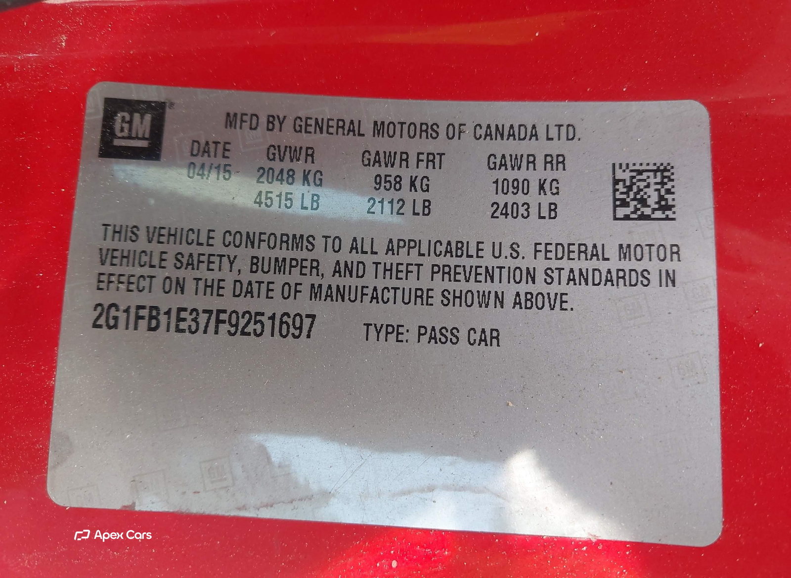 Chevrolet Camaro 2015