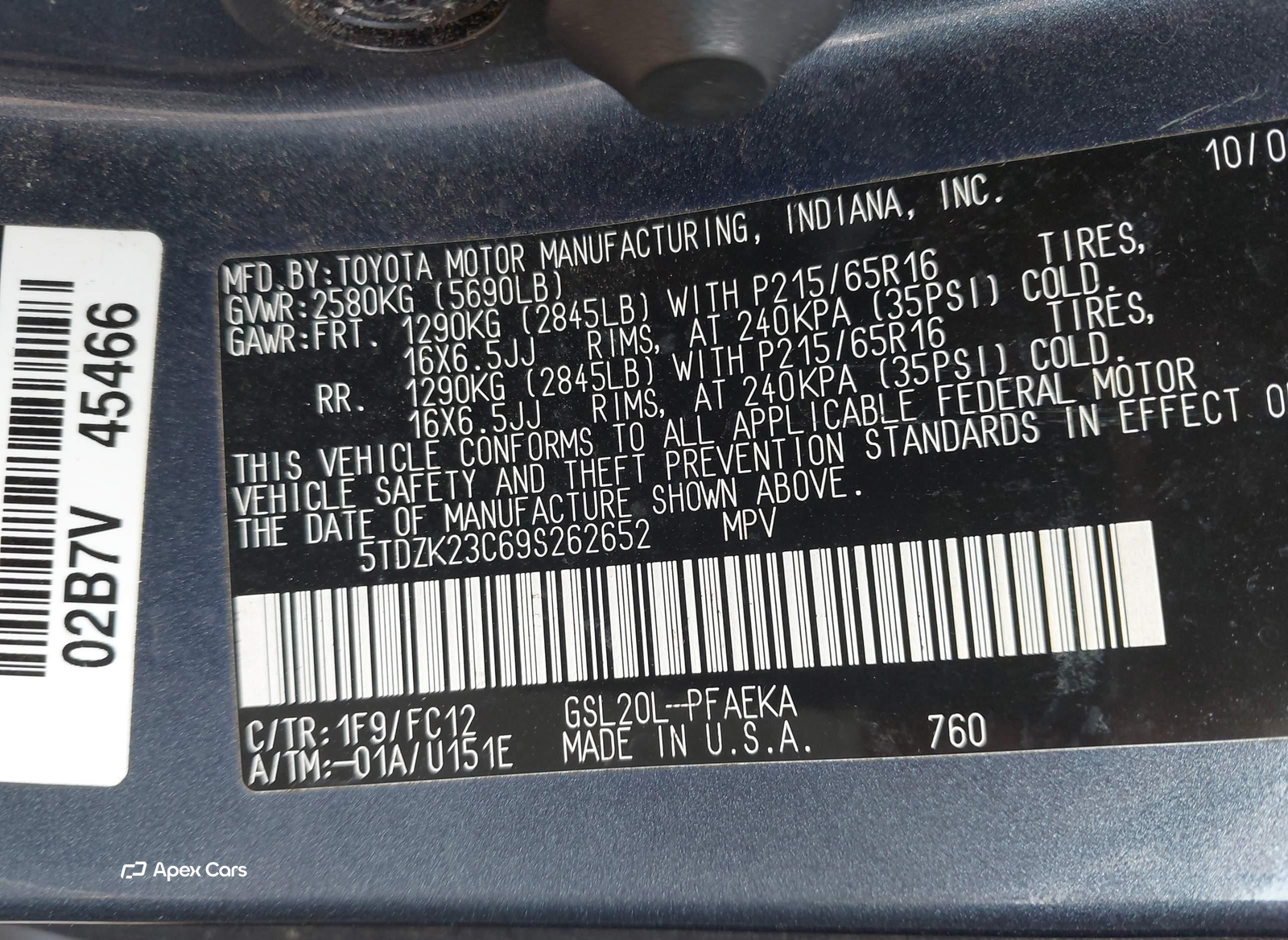 Toyota Sienna 2009