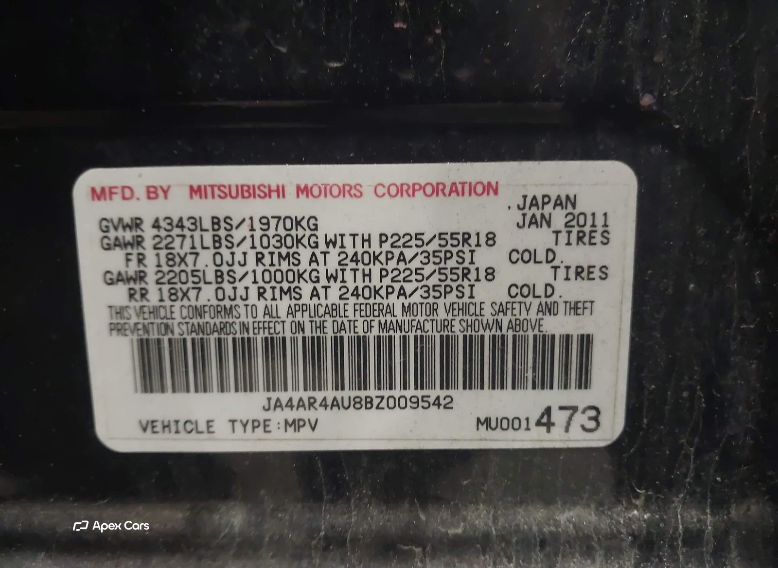 Mitsubishi Outlander 2011