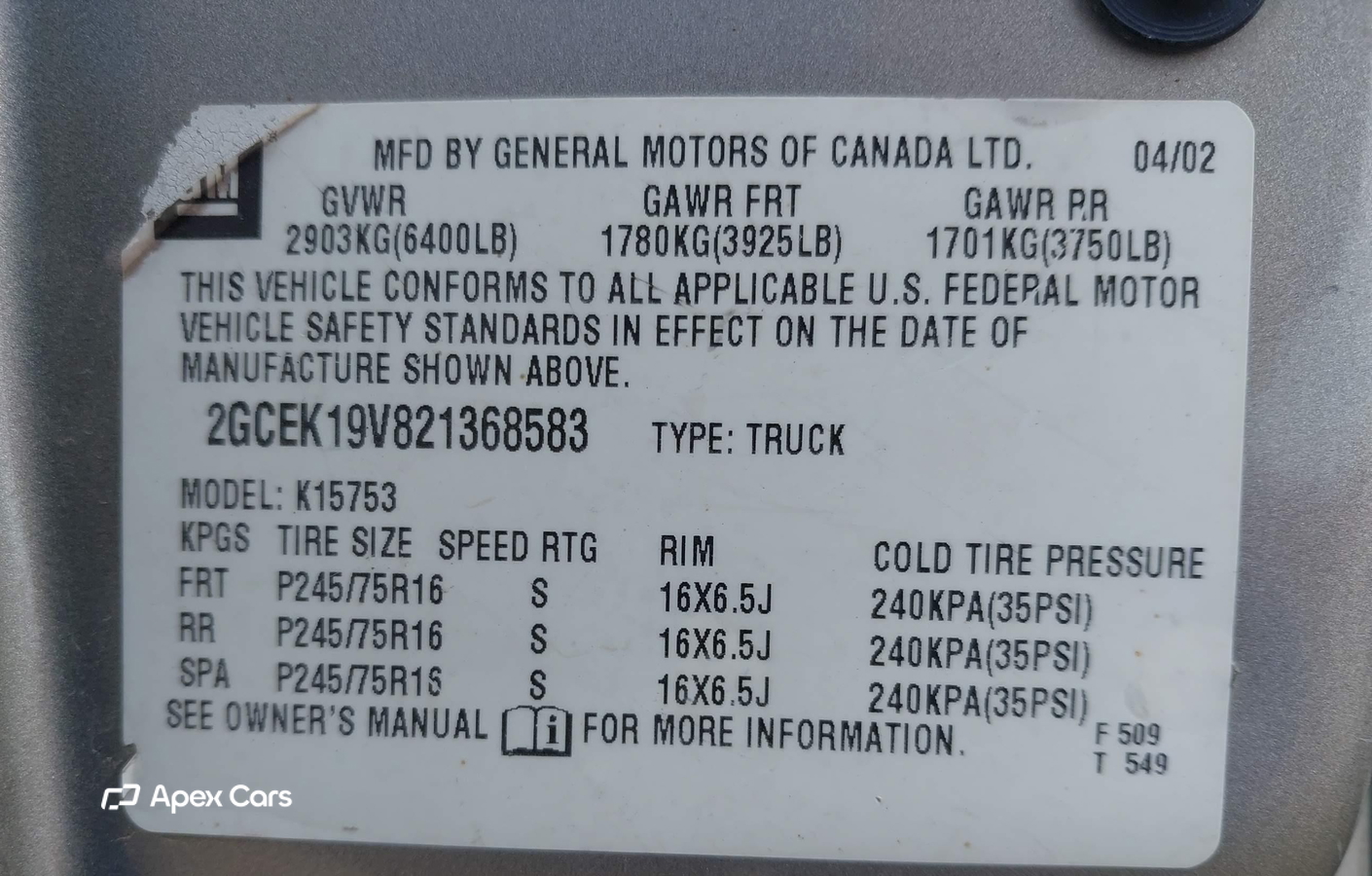 Chevrolet Silverado 2002