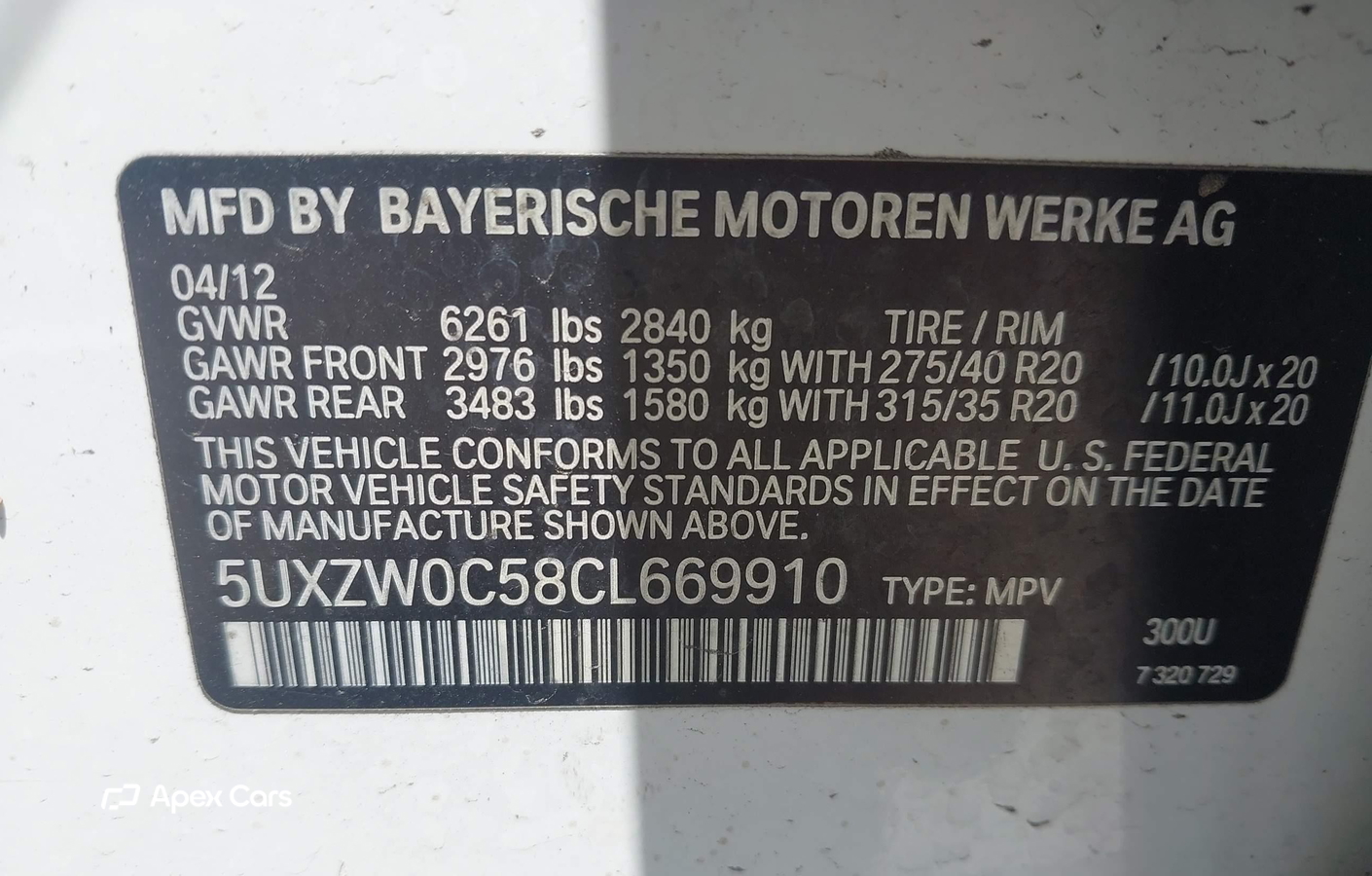 BMW X5 2012