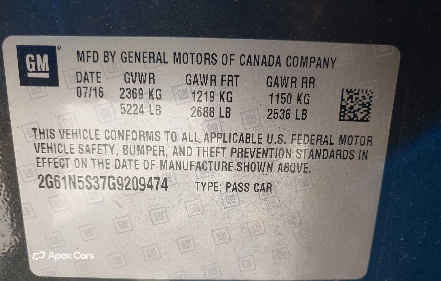 Cadillac XTS 2016