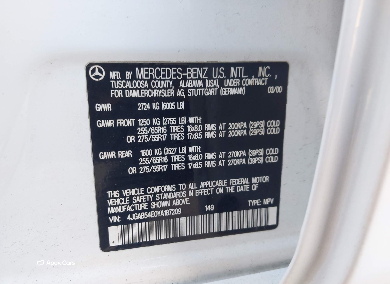 Mercedes-Benz M-klasse 2000