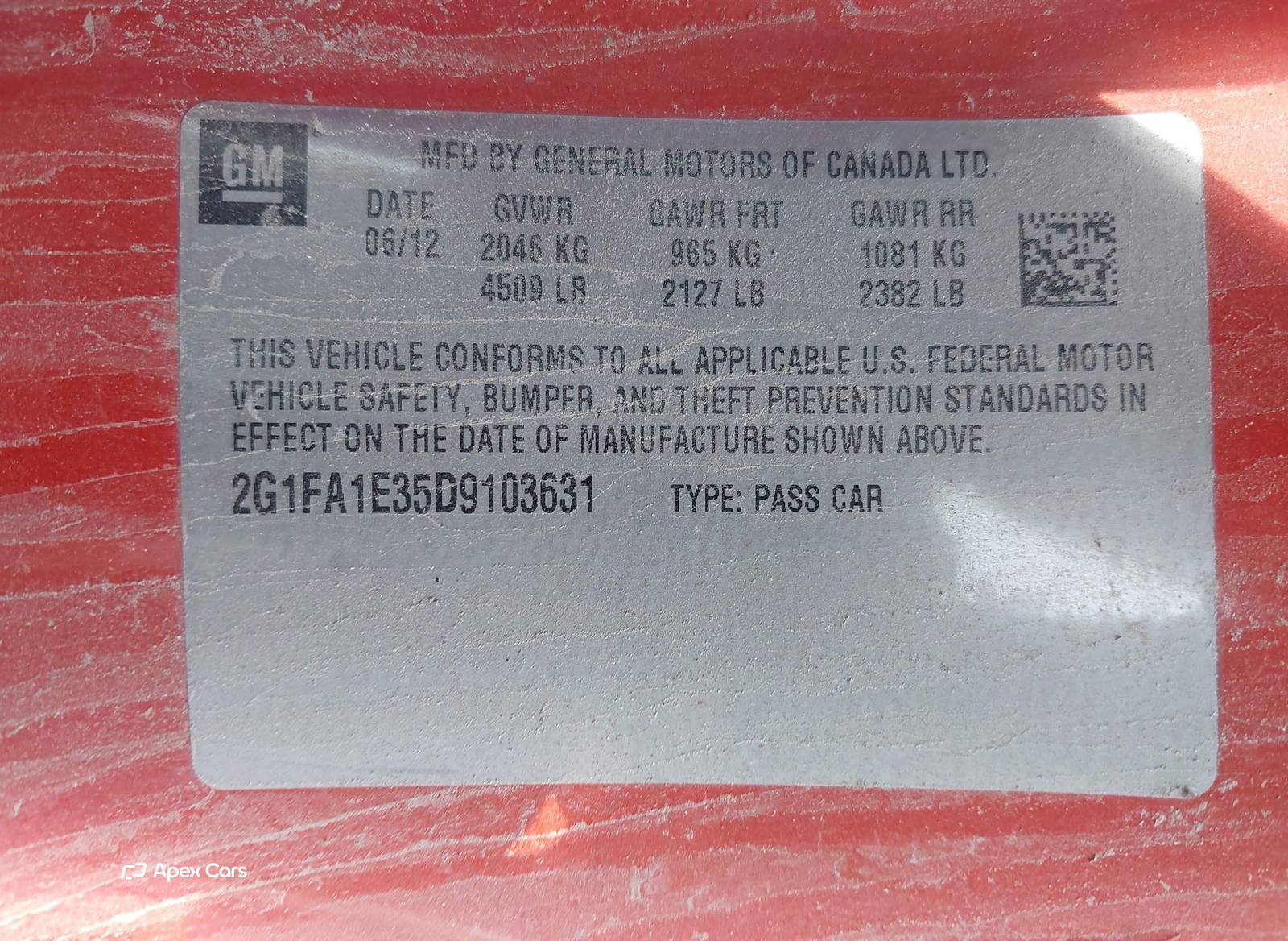 Chevrolet Camaro 2013