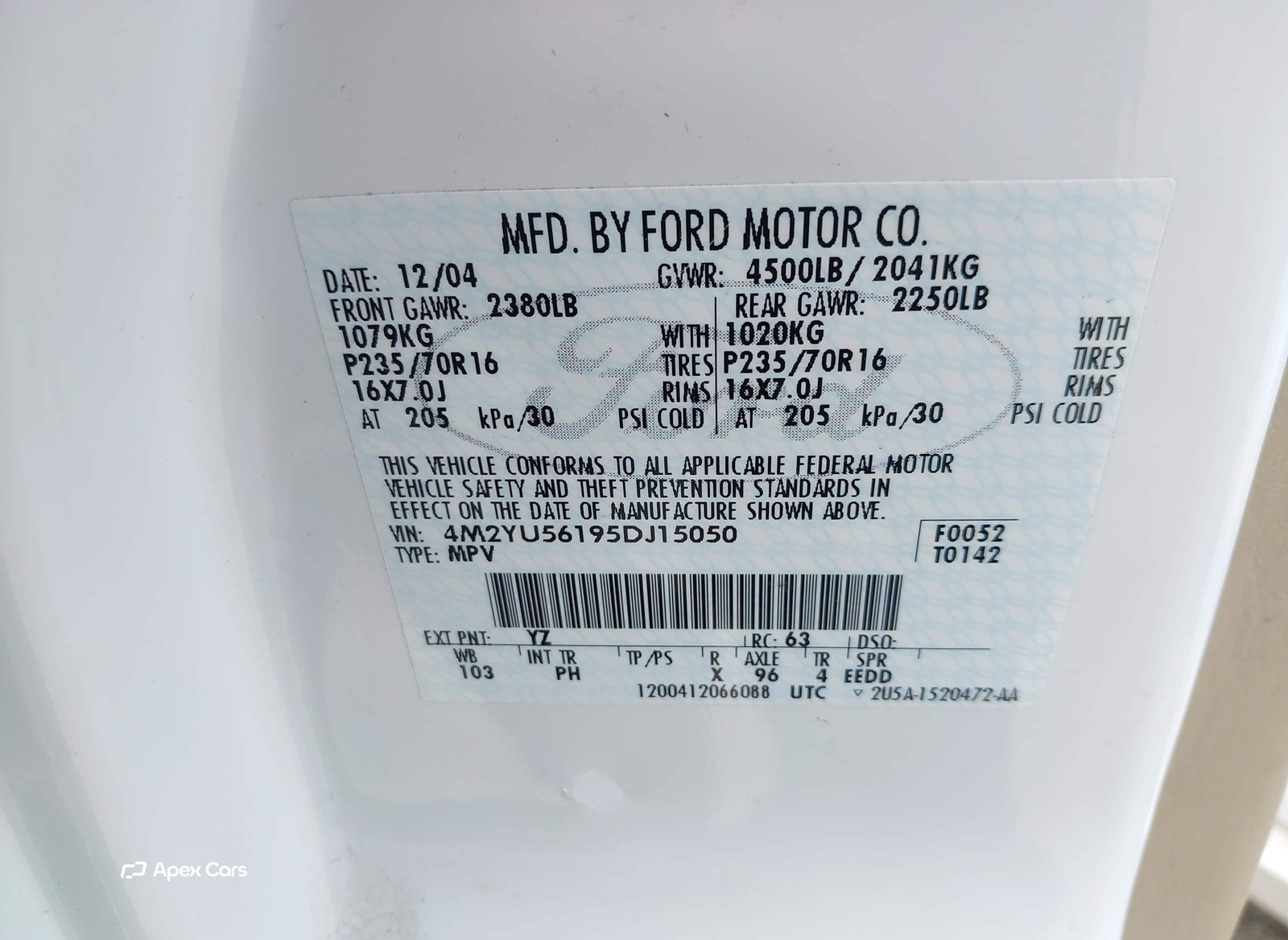 Mercury Mariner 2005