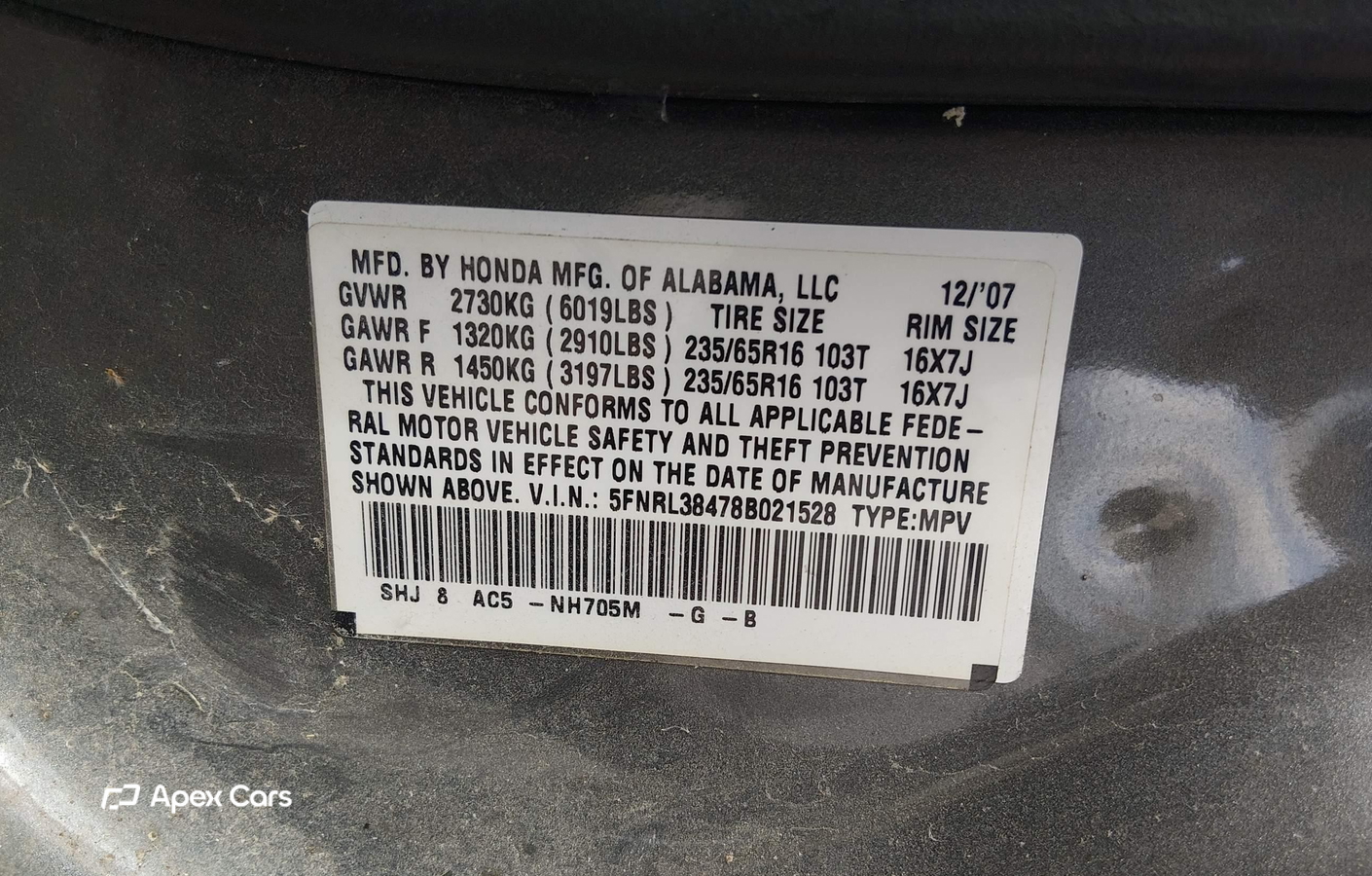 Honda Odyssey 2008