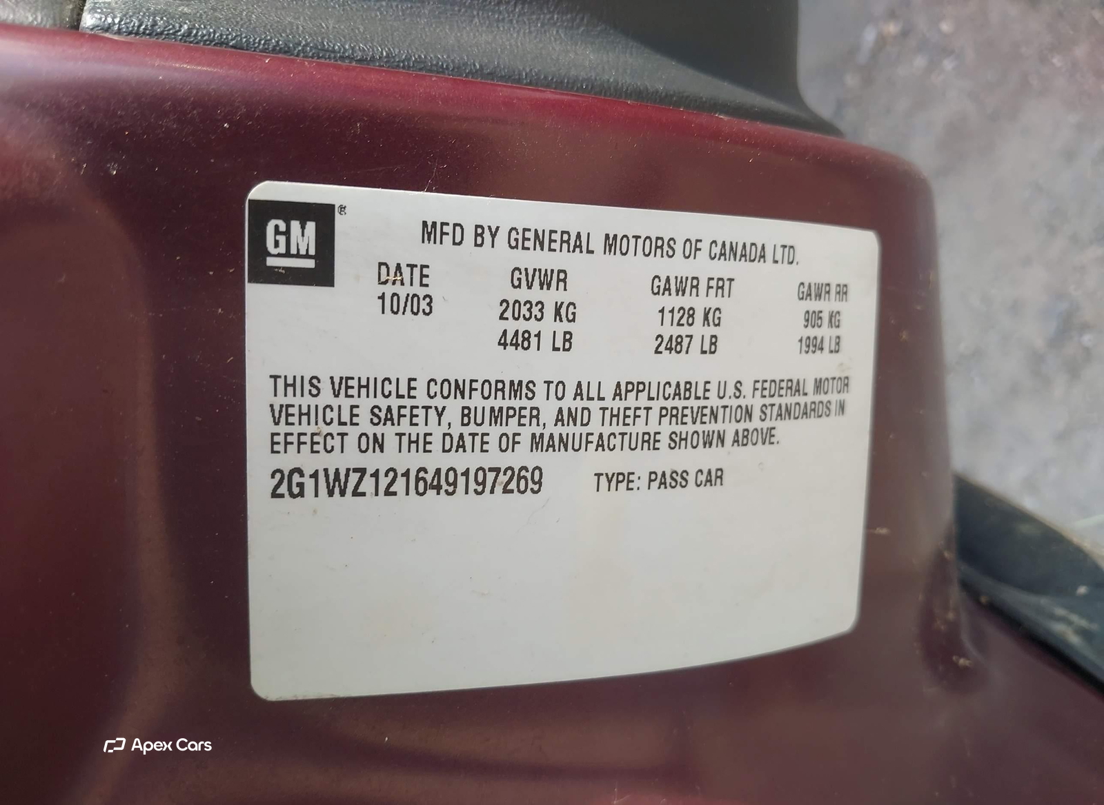 Chevrolet Monte Carlo 2004