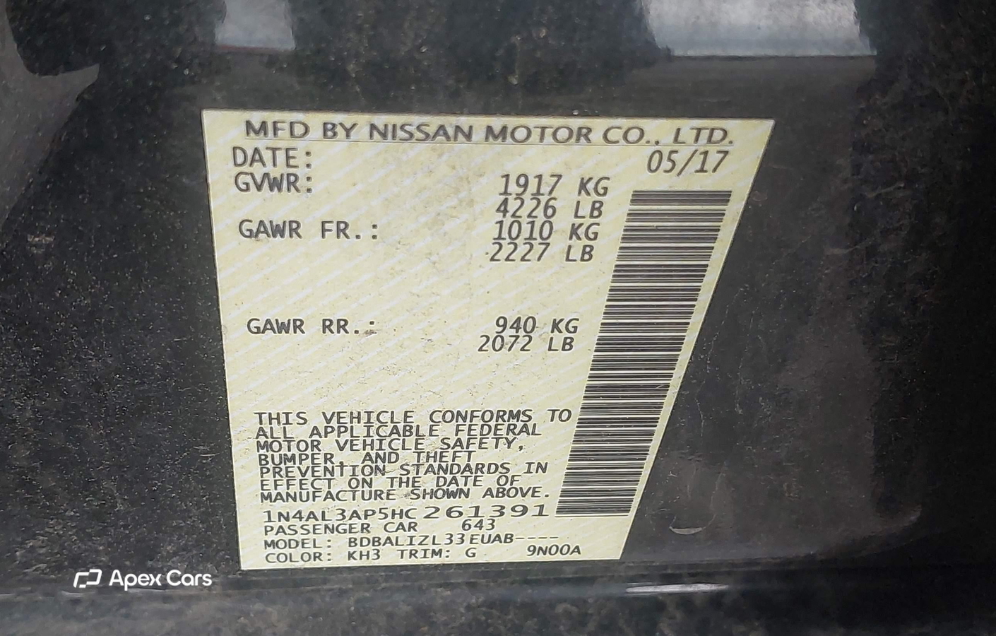 Nissan Altima 2017