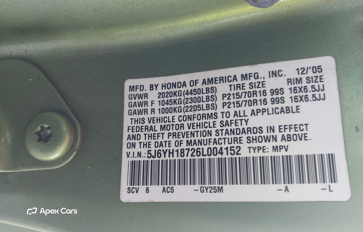Honda Element 2006