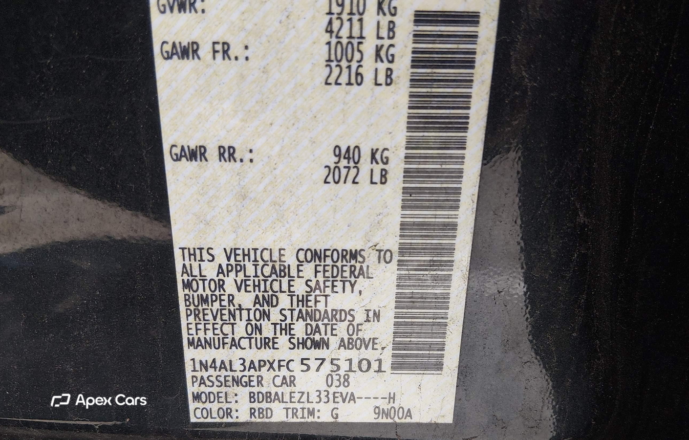 Nissan Altima 2015