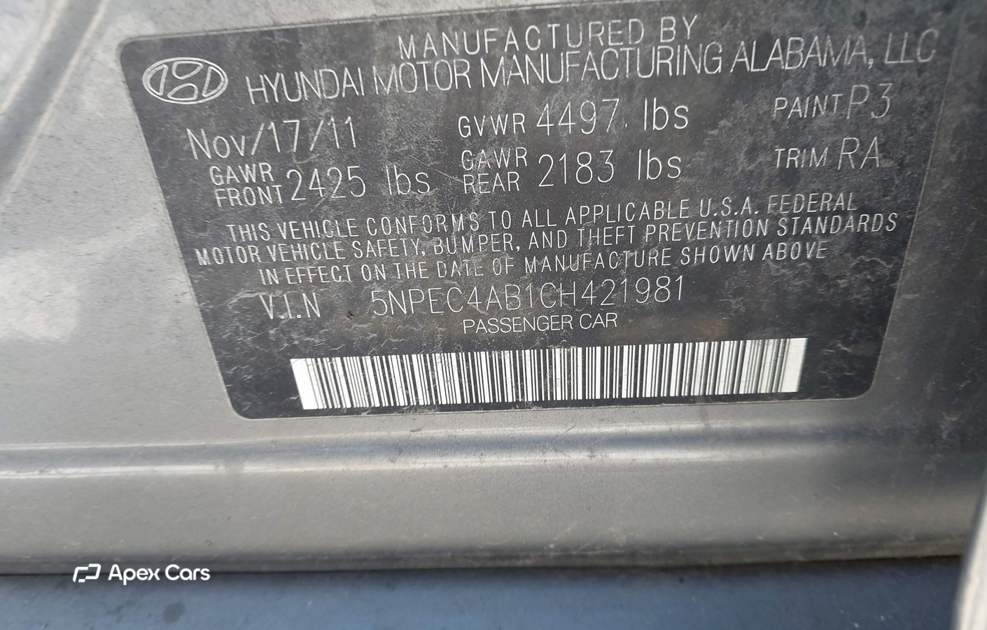 Hyundai Sonata 2012
