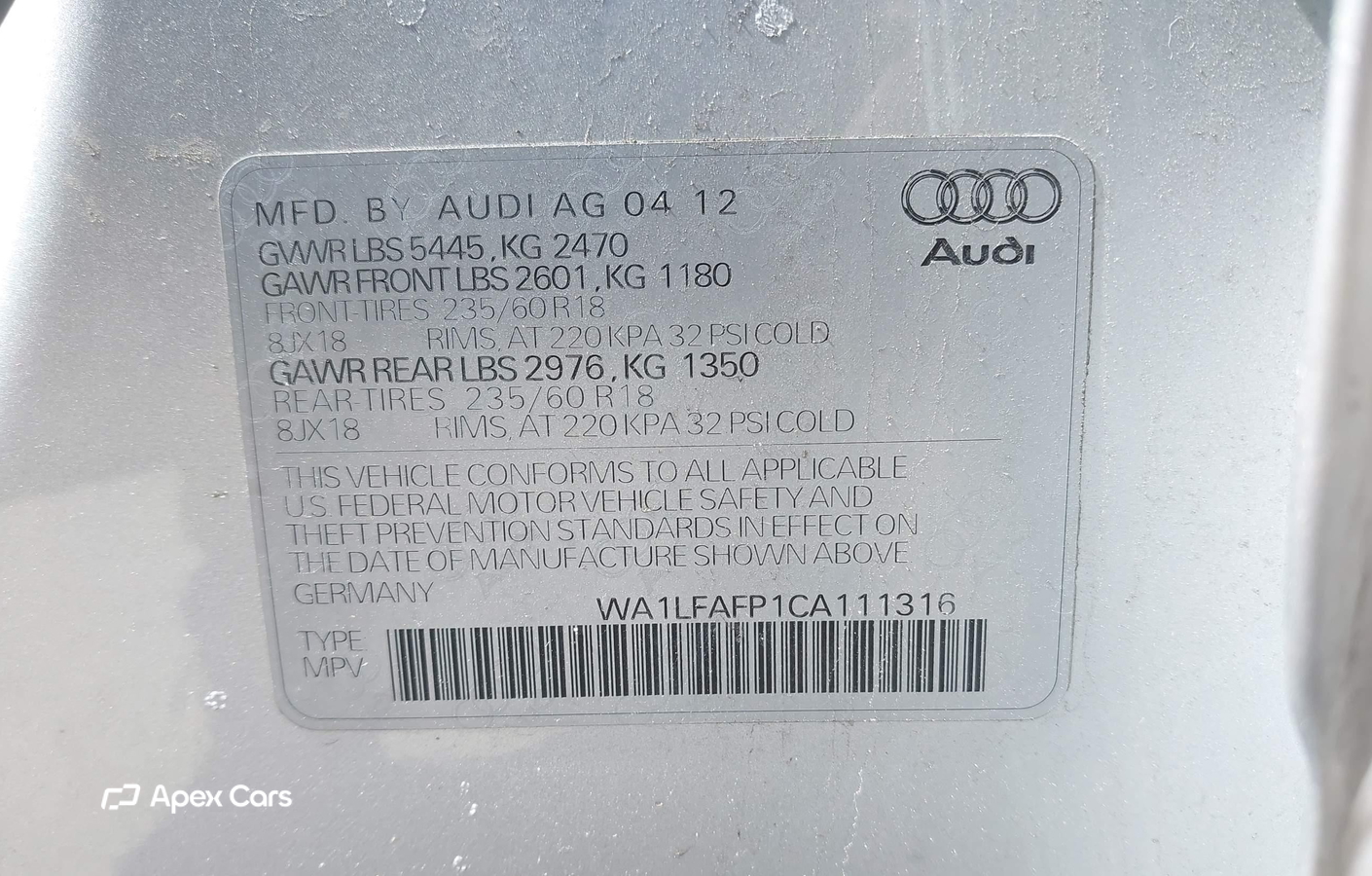 Audi Q5 2012