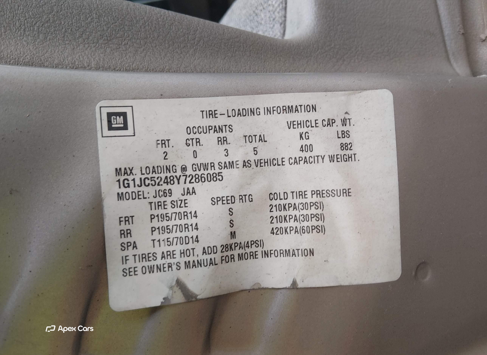 Chevrolet Cavalier 2000