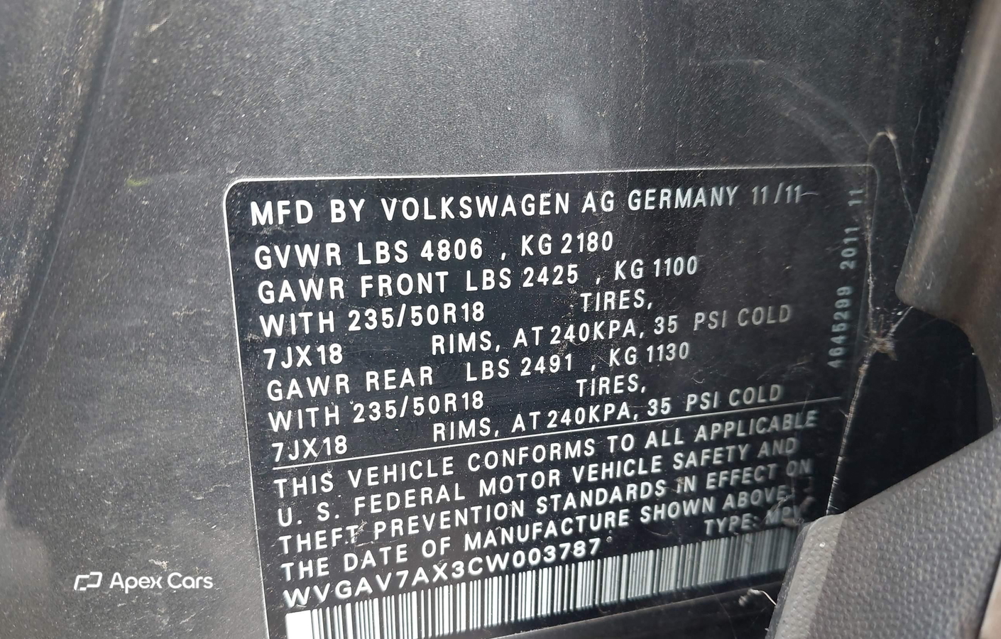 Volkswagen Tiguan 2012