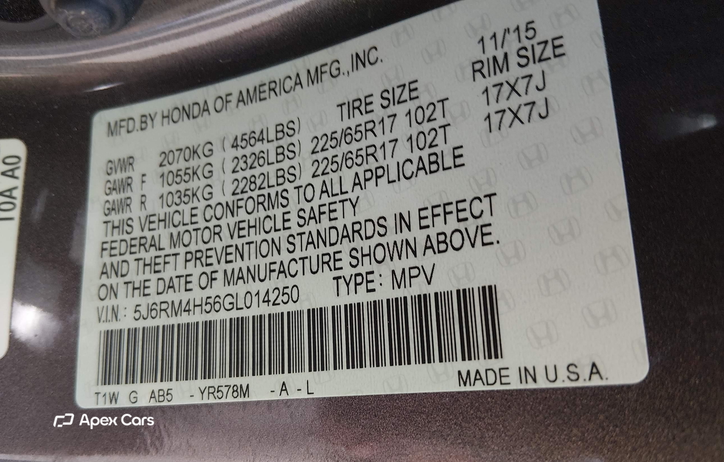 Honda CR-V 2016