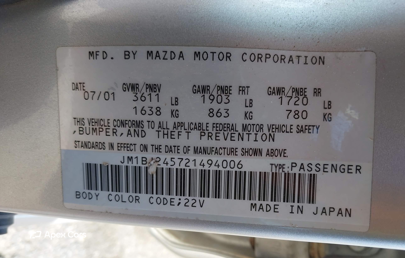 Mazda Protege 2002
