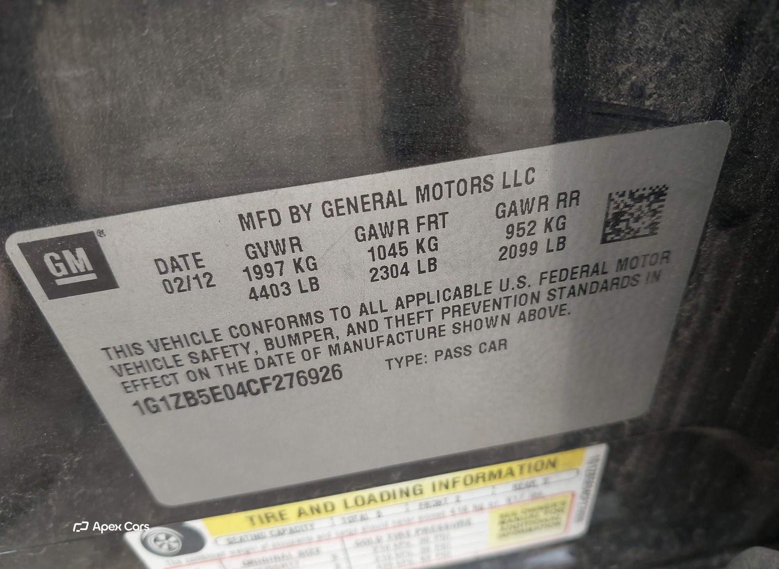 Chevrolet Malibu 2012