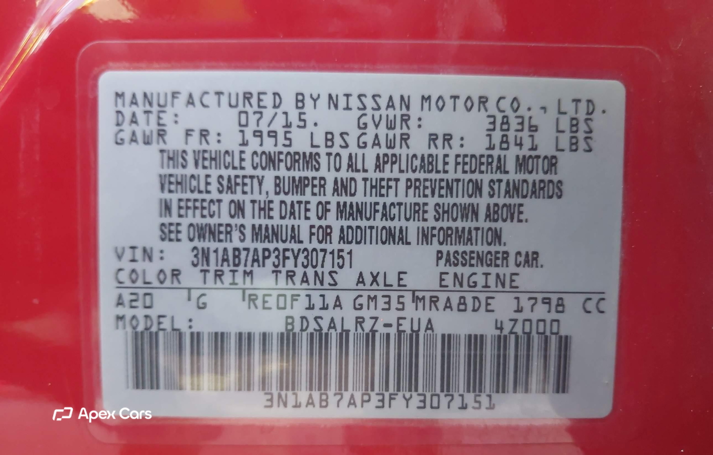 Nissan Sentra 2015