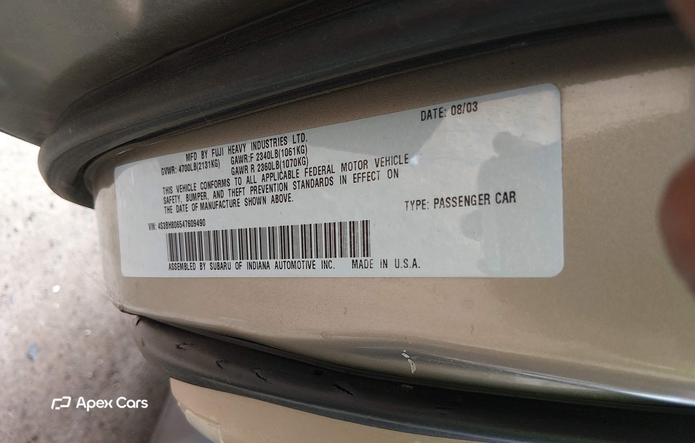 Subaru Outback 2004