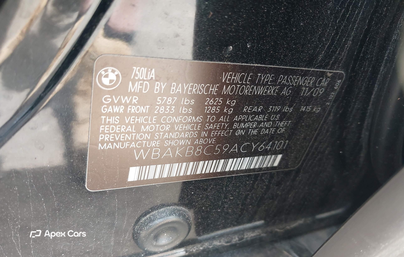 BMW Series 7 2010