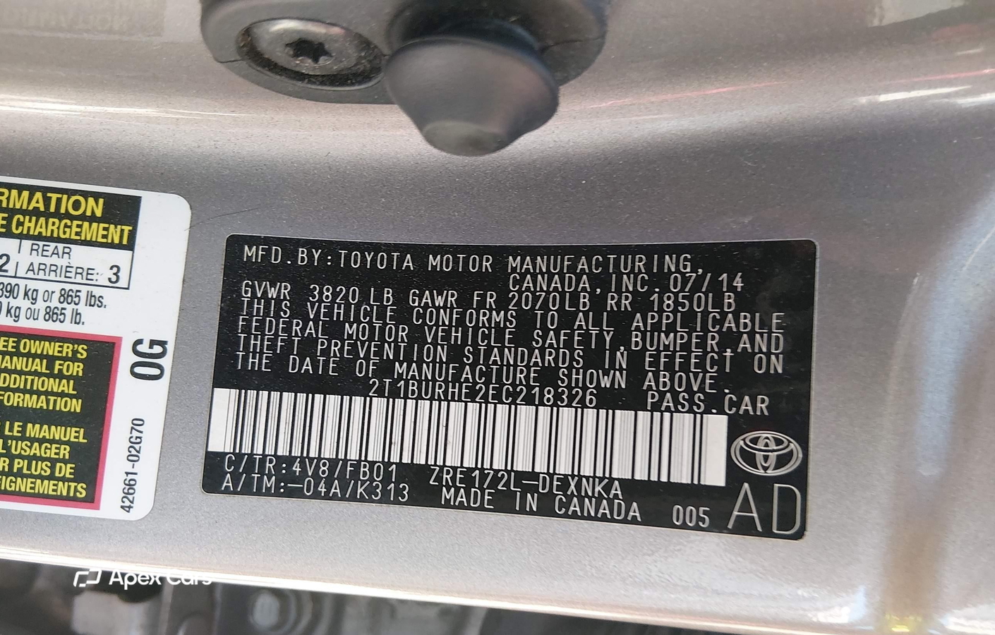 Toyota Corolla 2014