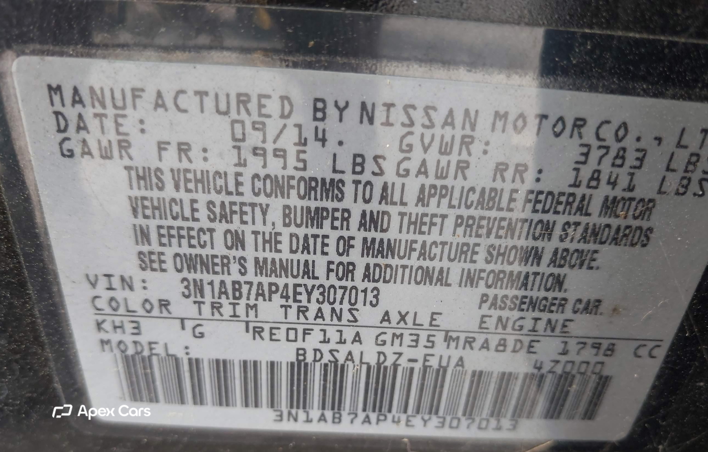 Nissan Sentra 2014