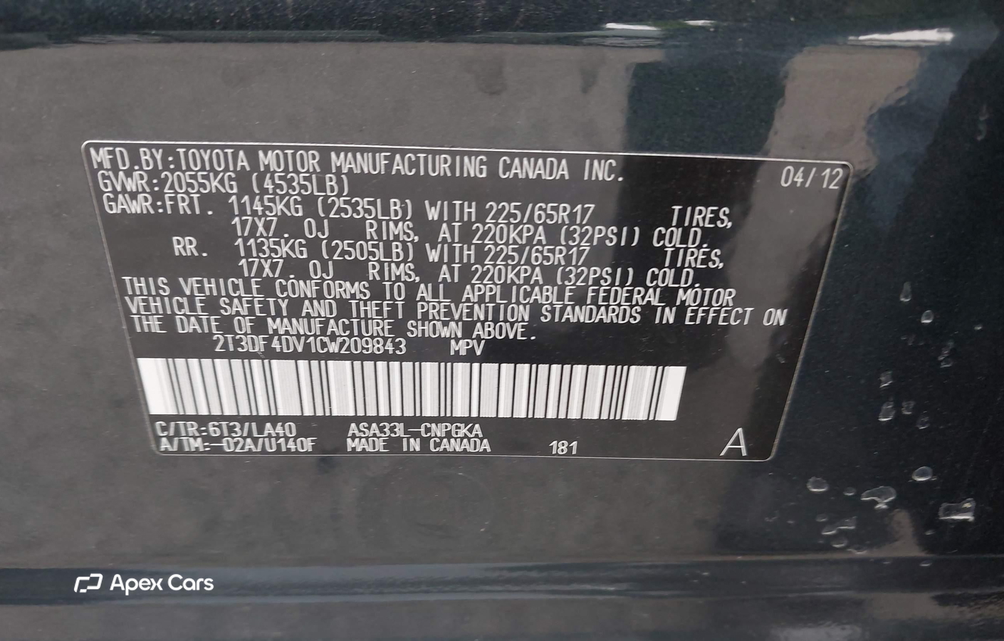 Toyota RAV 4 2012