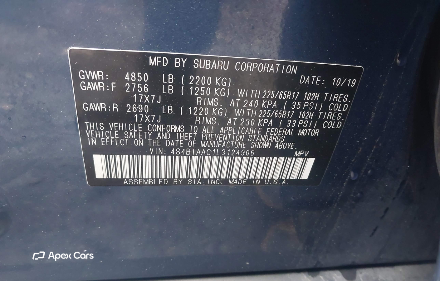 Subaru Outback 2020