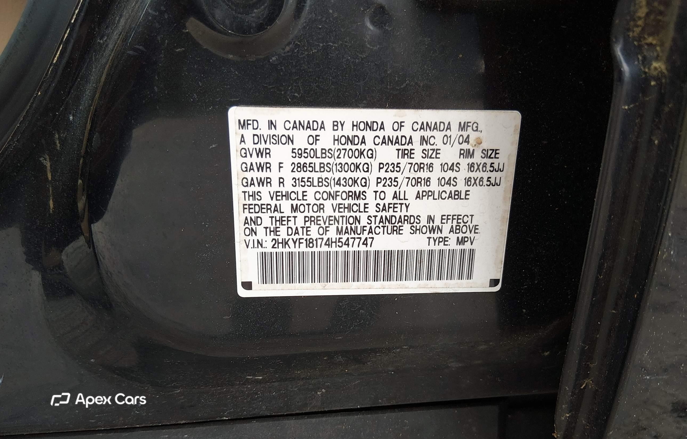 Honda Pilot 2004