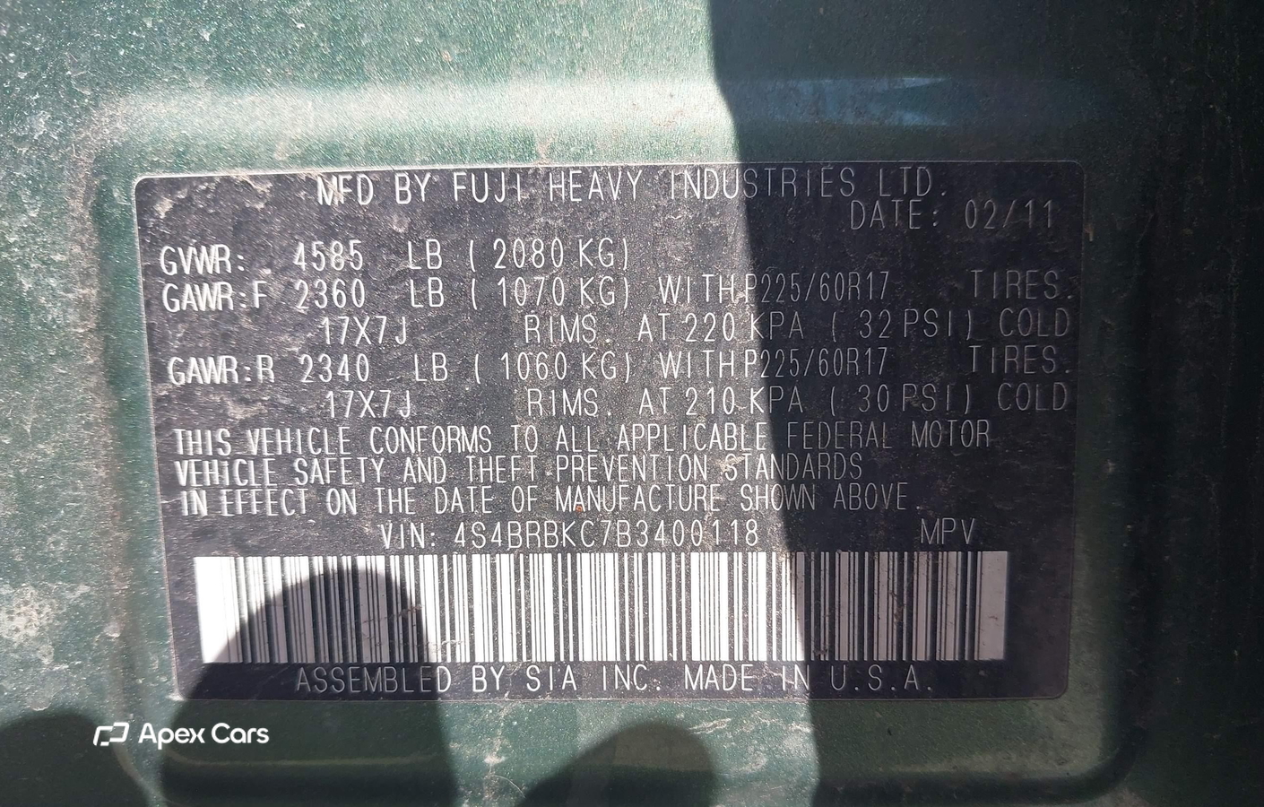 Subaru Outback 2011
