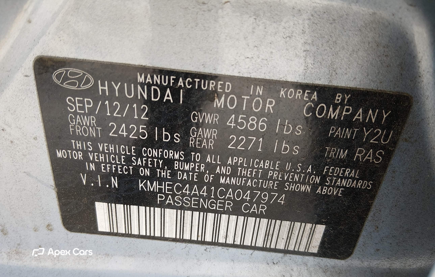 Hyundai Sonata 2012