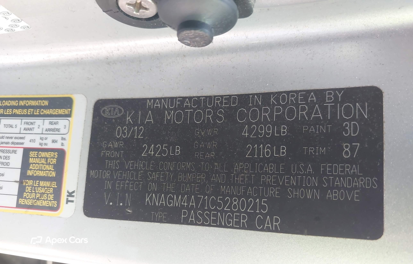 Kia Optima 2012