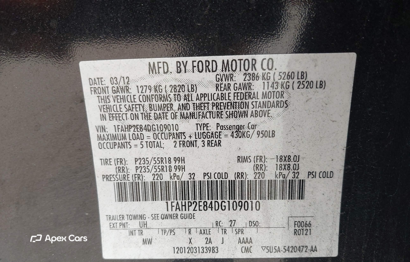 Ford Taurus 2013
