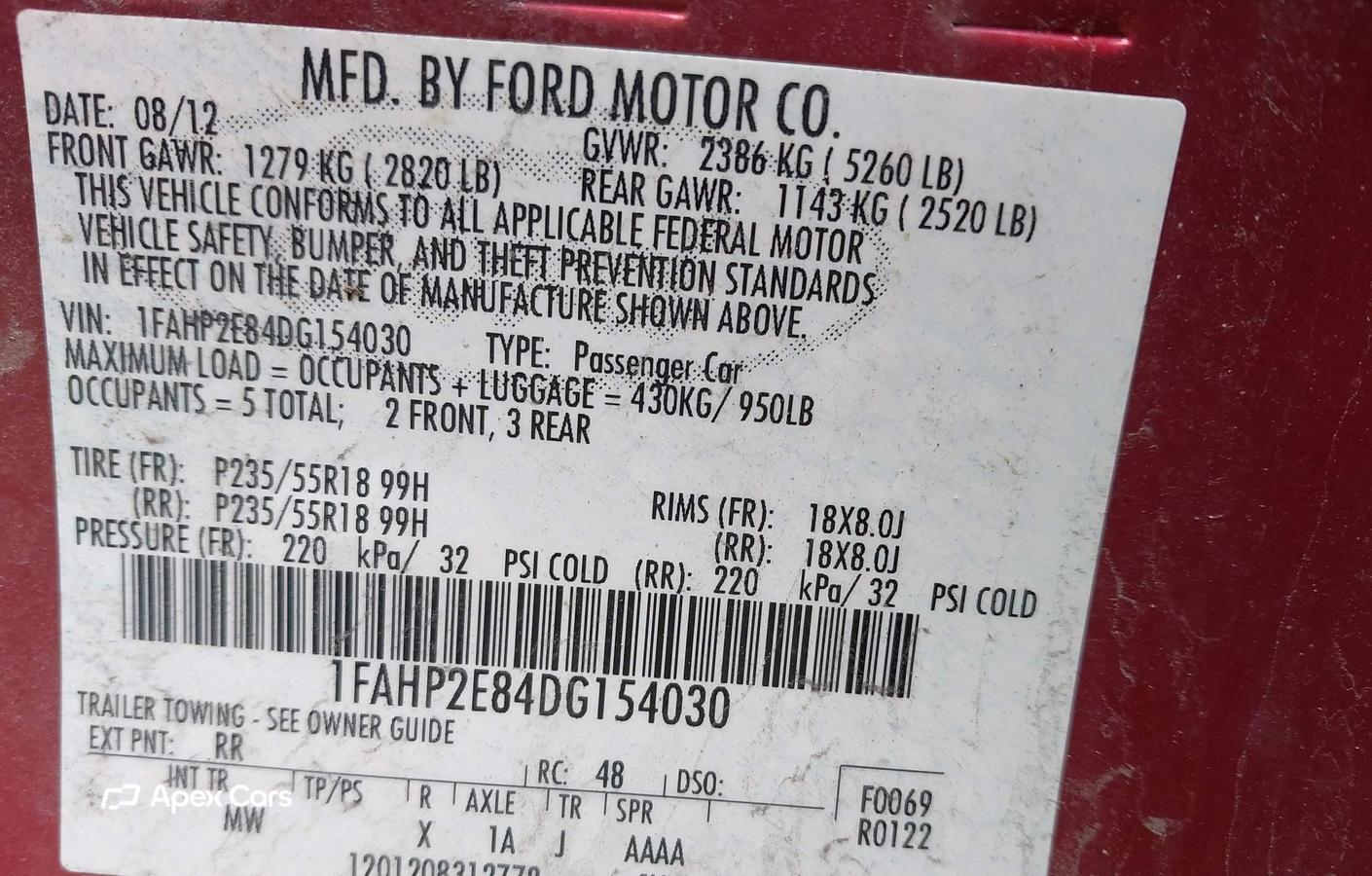 Ford Taurus 2013