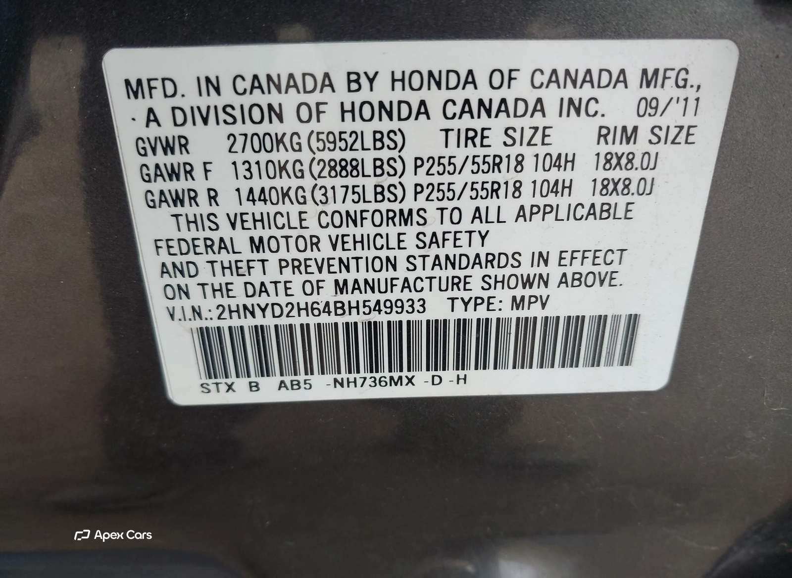 Acura MDX 2011