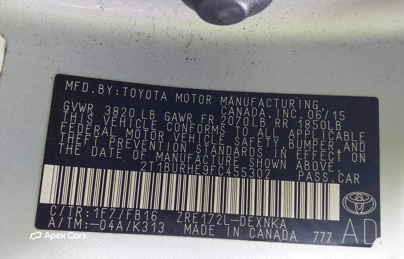 Toyota Corolla 2015