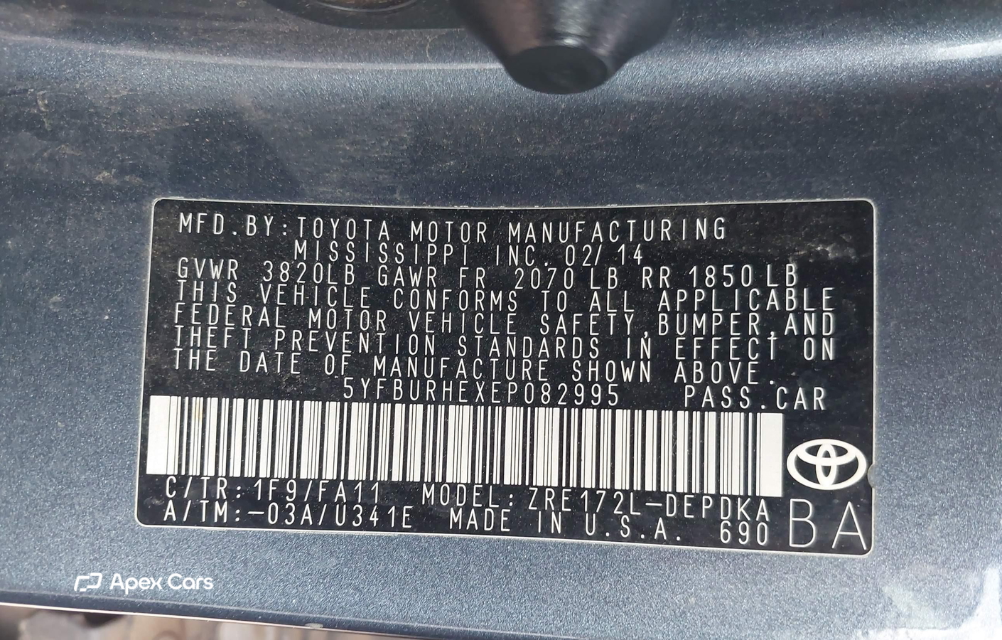 Toyota Corolla 2014