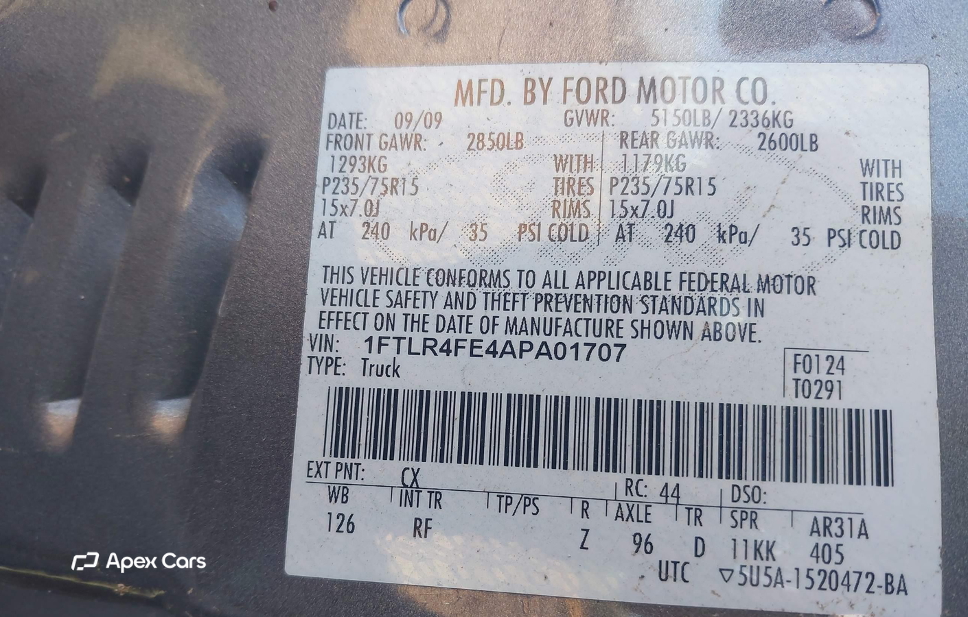Ford Ranger 2010