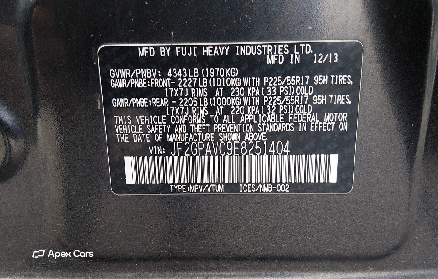 Subaru XV 2014