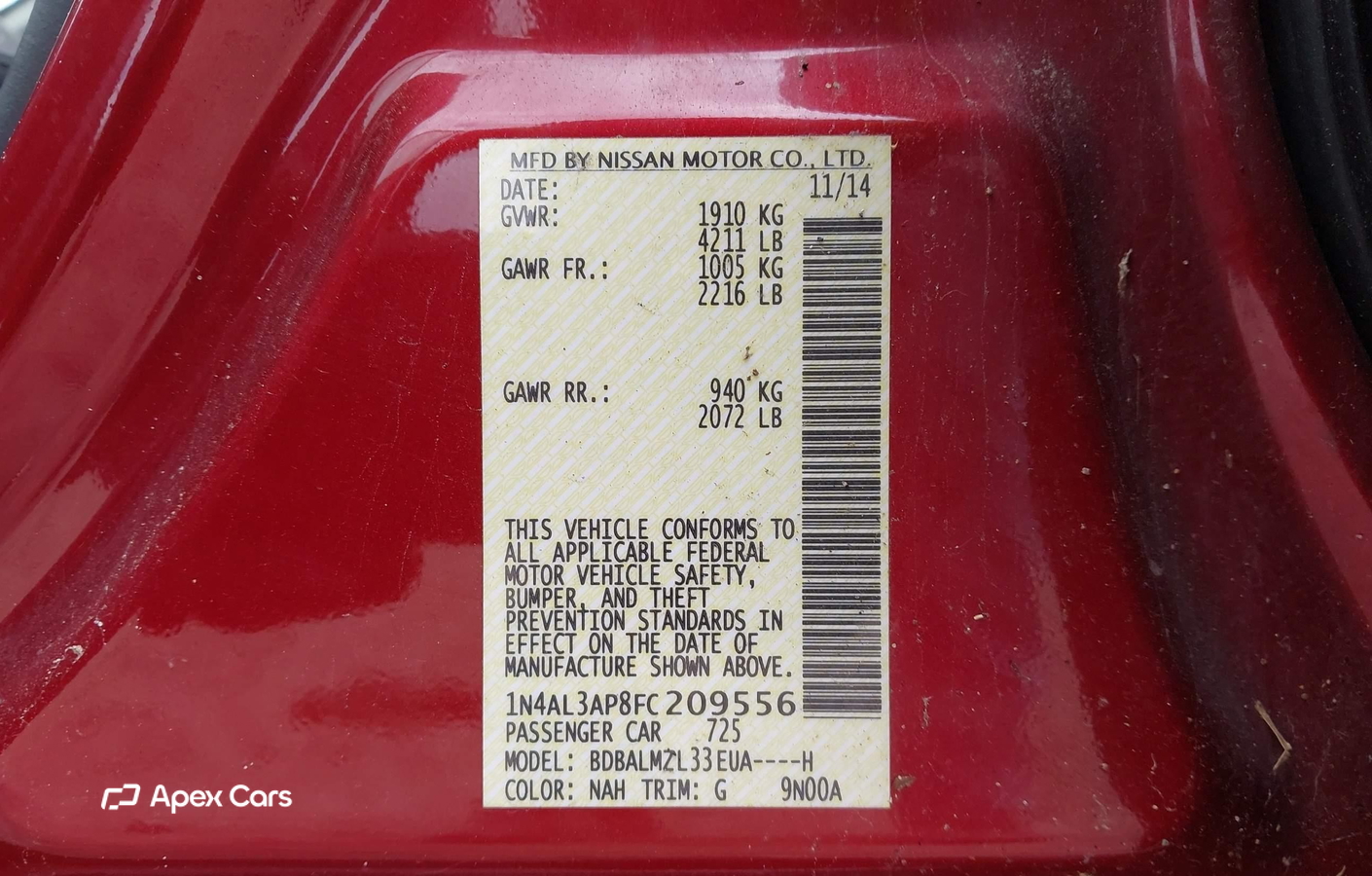 Nissan Altima 2015