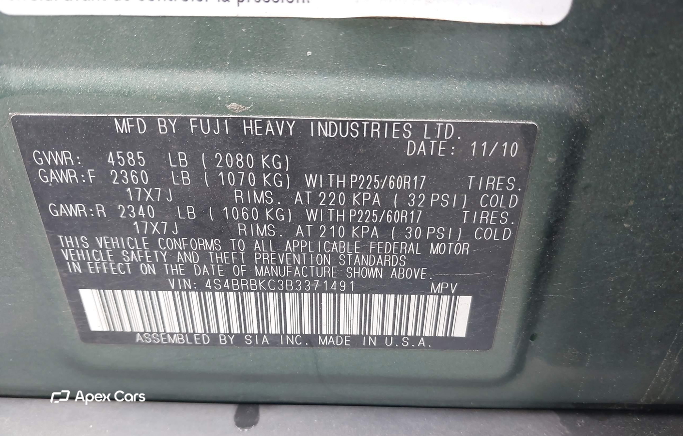 Subaru Outback 2011