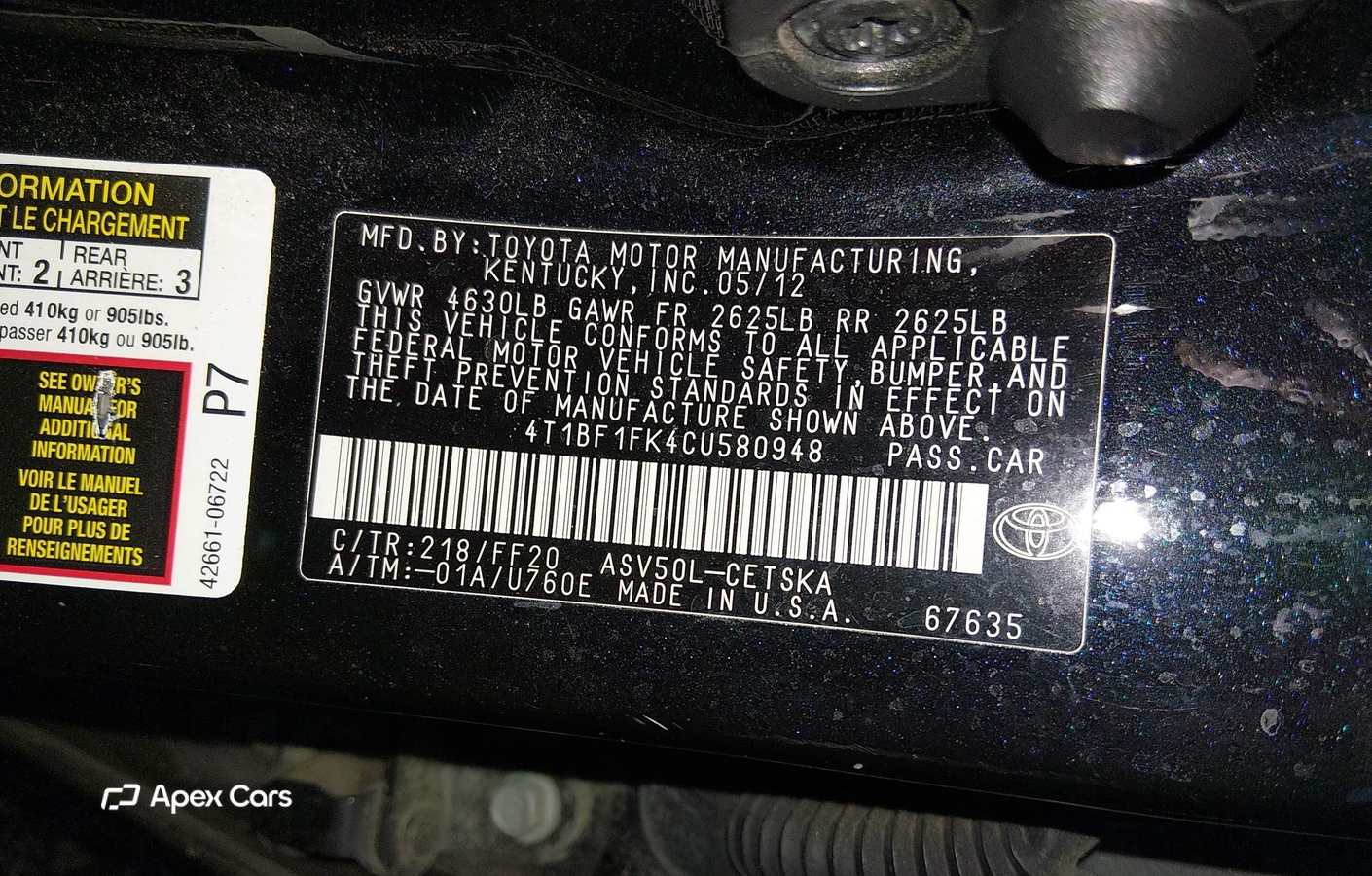 Toyota Camry 2012