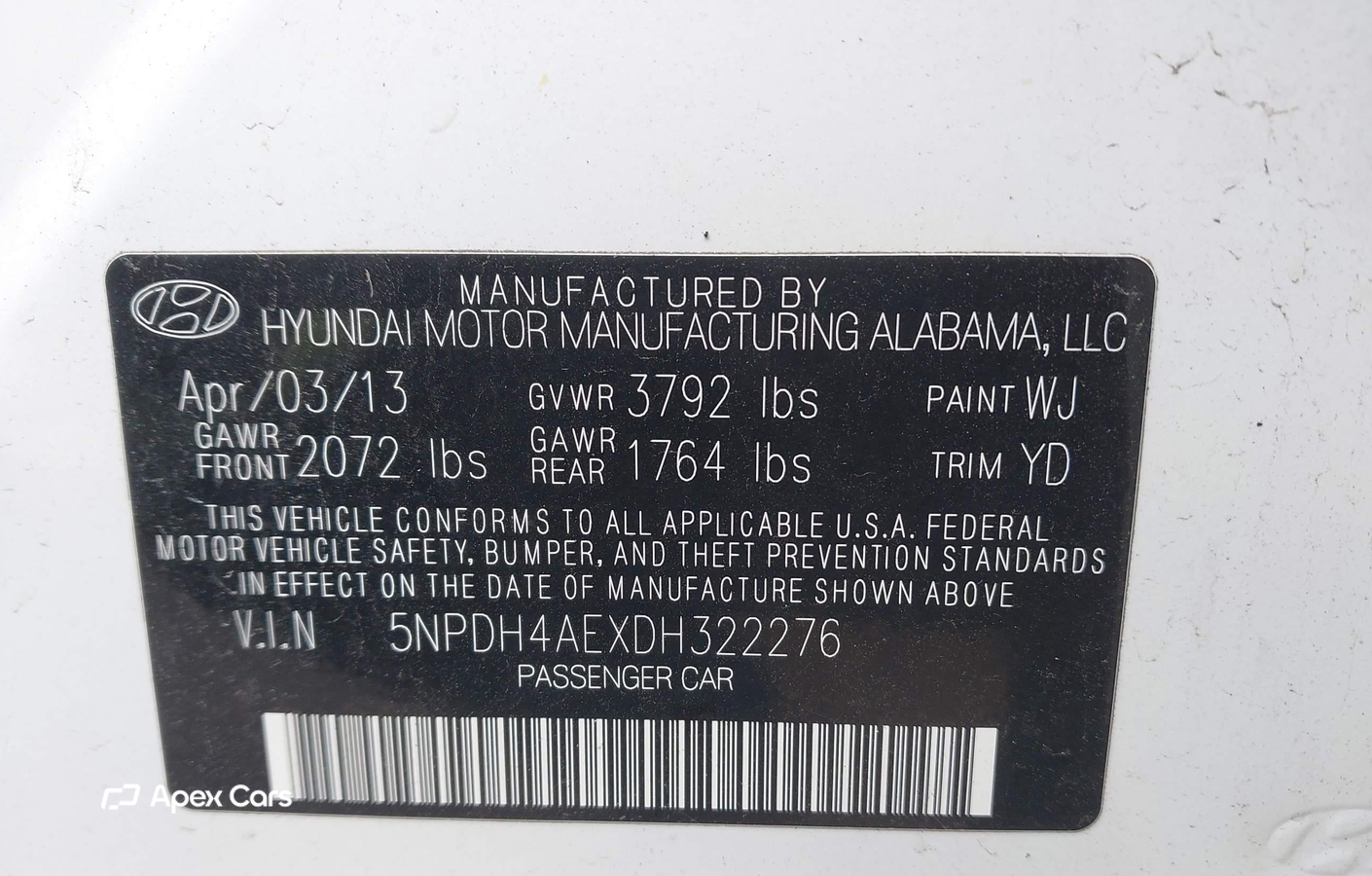 Hyundai Elantra 2013
