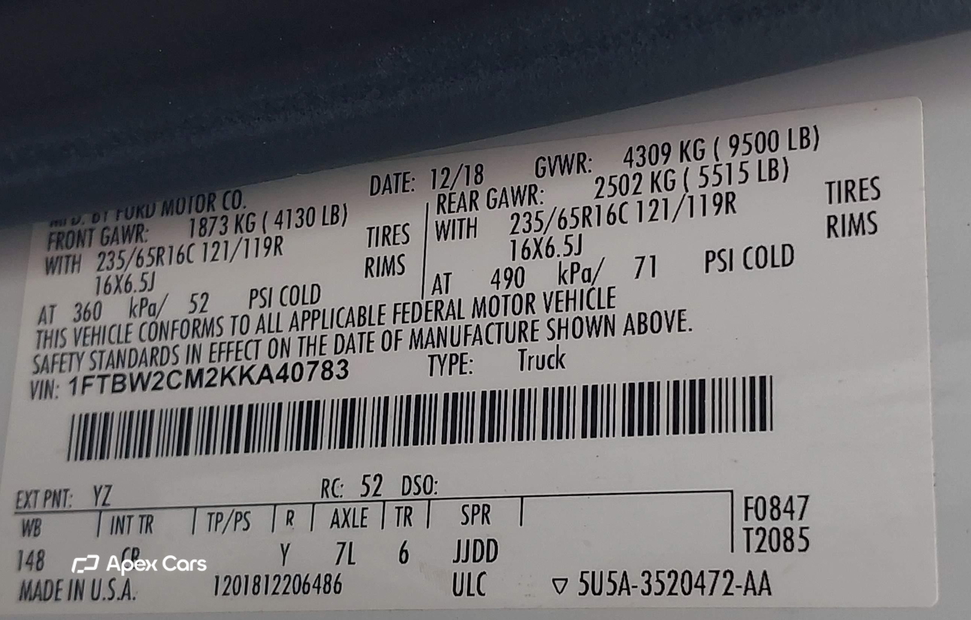 Ford Transit 2019